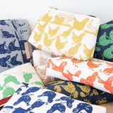 Hen House Laura Bag || Navy, Red Zip