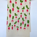 Natural Cotton Tea Towel || Radish