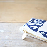 Luna Pencil Bag || Kelly + Pea, Navy Zip