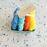 Dish Scrubbie Set in Berry Basket