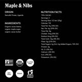 75% Maple & Nibs Chocolate Bar
