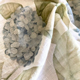 Organic Linen Tea Towel || Hydrangea