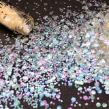 Eco Glitter Fun || Mini Box 7 Milky Way & Argento