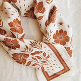 Silk Bandana Scarf || Desert Floral