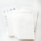 Paintable Notecards || Garden Flowers