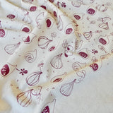 Handprinted Cotton Kitchen Towel || Fig