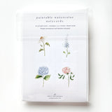 Paintable Notecards || Garden Flowers