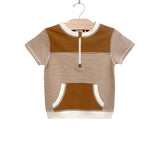 1/2 Zip Tee || Stripe Classic