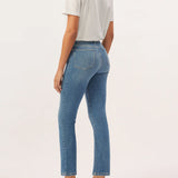 Mara Straight Mid Rise Instasculpt Ankle Jeans || Airway
