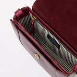 Nina Bag || Dark Cherry Classic Leather