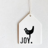 Porcelain Wall Tag || Joy