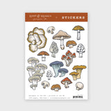 Eco Sticker Sheet || Mushrooms + Fungi