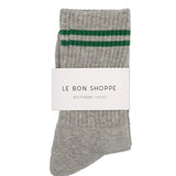 Boyfriend Socks || Light Grey