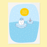 Birthday Greeting Card || Penguin