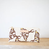 Luna Pencil Bag || Kelly + Pea, Navy Zip