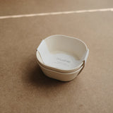 Square Dinnerware Bowls || Ivory