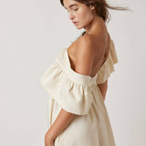 Ruffle Sleeve Midi Dress