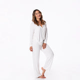 Women's Bamboo L/S Collared Pj Set || Naturalm