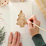 Paintable Notecards || Gingerbread
