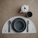 Round Dinnerware Plate Set || Smoke