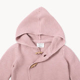 Milan Earthy Hooded Button Sweater || Oatmeal Heather
