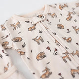 Organic 2-Way Zipper Footie || Doe a Deer