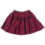 Girls Maribelle Skirt || Navy & Red Gingham