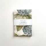 Organic Linen Tea Towel || Hydrangea