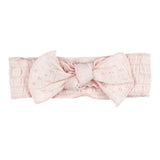 Organic Pointelle Smocked Headband || Cotton Candy