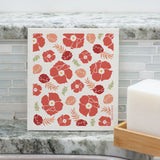Nordic Dish Washing Sponge Cloth || Washcloud® Scarlet Poppy™