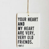 Porcelain Wall Tag || Your Heart & My Heart