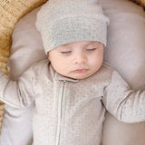 Organic Pointelle 2 Way Zipper Footie || Cloud