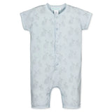 Pima Cotton Boys Henley Romper || Bunnies