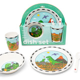 Bamboo Dish Set || Dino