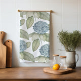 Organic Linen Tea Towel || Hydrangea