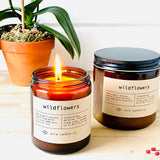 Wildflowers Beeswax Candle