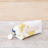 Hen House Darlene Bag || Navy, Orange Zip