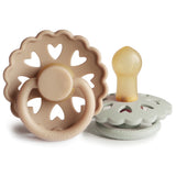 FRIGG Andersen Fairytale Natural Rubber Pacifier Set || Silky Satin & Willow Gray