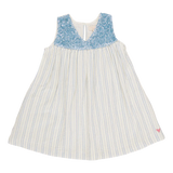 Girls Courtney Dress || Riviera Stripe