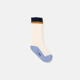 Colorblock Baby Socks || Grey & Navy