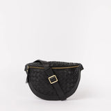 Ray Bum Bag || Woven Soft Grain Leather