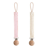 Linen Pacifier Clip || 2 Pack