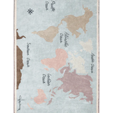 Washable Rug || Vintage Map