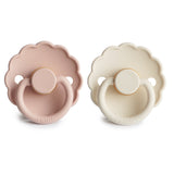 Frigg Daisy Natural Rubber Baby Pacifier || Blush & Cream
