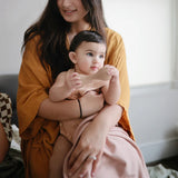 Ribbed Baby Blanket || Blush