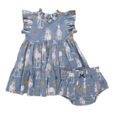 Baby Girls Jennifer Dress Set || Unicorn Field