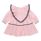 Girls Raphaela Dress || Strawberry Cream Polka Dot