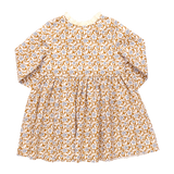 Girls Autumn Dress || Gold Climbing Floral