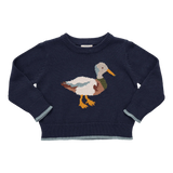 Boys Oliver Sweater || Navy Mallard