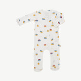 Zippered Footie || Ivory, Tiny Houses